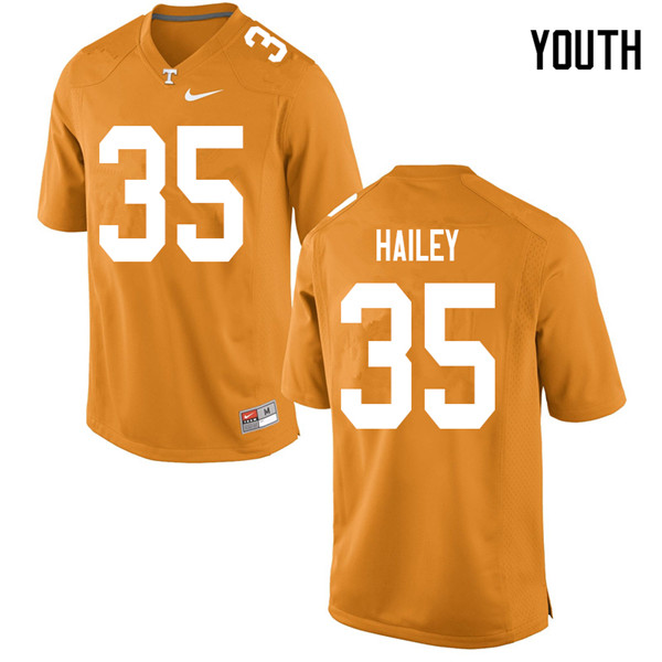 Youth #35 Ramsey Hailey Tennessee Volunteers College Football Jerseys Sale-Orange - Click Image to Close